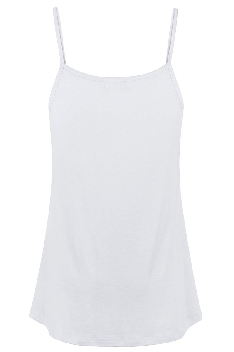 BEPEI Sleeveless Tops for Women,A Line Cami Tank Figure Flattering Designer Apparel Tunic Deep V Neck Blouse Street T-Shirts Summer Camisole Fashion 2026 Spring Spaghetti Strap,White L - Image 2